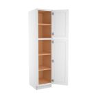 Craftsman White Shaker Utility Cabinet 18"W x 84"H Midlothian - RVA Cabinetry