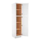 Craftsman White Shaker Utility Cabinet 18"W x 90"H Midlothian - RVA Cabinetry