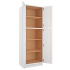 Craftsman White Shaker Utility Cabinet 30"W x 90"H Midlothian - RVA Cabinetry
