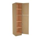Craftsman Natural Shaker Utility Cabinet 18"W x 84"H Midlothian - RVA Cabinetry