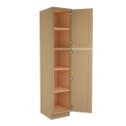Craftsman Natural Shaker Utility Cabinet 18"W x 90"H Midlothian - RVA Cabinetry