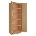 Craftsman Natural Shaker Utility Cabinet 30"W x 84"H Midlothian - RVA Cabinetry