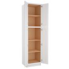 Craftsman White Shaker Utility Cabinet 24"W x 84"H Midlothian - RVA Cabinetry