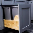 18" Double Trash Can Pull Out Midlothian - RVA Cabinetry