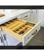 18" Two Tier Wood Cutlery Drawer Midlothian - RVA Cabinetry