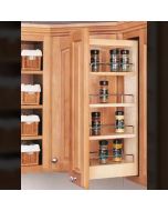 Wall Filler Pull-Out with Adjustable Shelves - Fits Best in Behind 6" Filler 42" Tall Midlothian - RVA Cabinetry