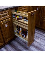 Base Cabinet Pull-out Organizer with Wood Adjustable Shelves - Fits Best in B9FHD Midlothian - RVA Cabinetry