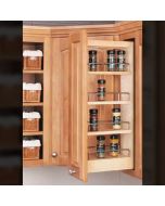 Wall Cabinet Pull-out Organizer with Wood Adjustable Shelves - Fits Best in W0930, W0936 or W0942 Midlothian - RVA Cabinetry