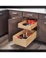 Double Soft Closing Slide Out Drawers with dividers - Fits Best in B18 Midlothian - RVA Cabinetry