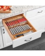 Wood Double Knife Block Insert - Fits Best in B18, DB18-3, B21, or DB21-3 Midlothian - RVA Cabinetry
