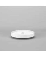 White Full Circle Polymer Wall Corner Lazy Susan shelf - Fits Best in WDC2430, WDC2436, WDC2736-15, WDC2442, or WDC2742-15 Midlothian - RVA Cabinetry
