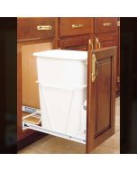 1-35 Quart Waste Containers with Full Extension Slides - Fits Best in B15 Midlothian - RVA Cabinetry