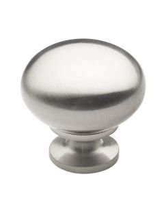 Brushed Nickel Contemporary Metal Knob 1-1/4 in Midlothian - RVA Cabinetry