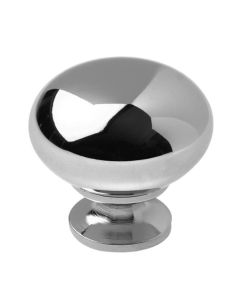 Chrome Contemporary Metal Knob 1-1/4 in Midlothian - RVA Cabinetry