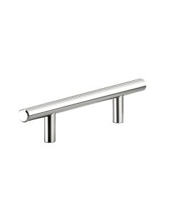 Chrome Contemporary Steel Pull 8-3/16 in Midlothian - RVA Cabinetry