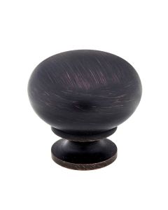 Brushed ORB Contemporary Metal Knob 1-3/16 in Midlothian - RVA Cabinetry
