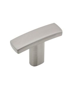 Brushed Nickel Transitional Metal Knob 1-1/2 in Midlothian - RVA Cabinetry