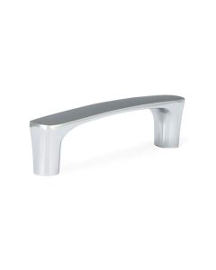 Chrome Contemporary Metal Pull 4-7/16 in Midlothian - RVA Cabinetry