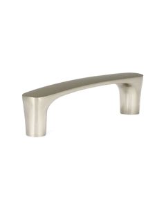 Brushed Nickel Contemporary Metal Pull 4-7/16 in Midlothian - RVA Cabinetry