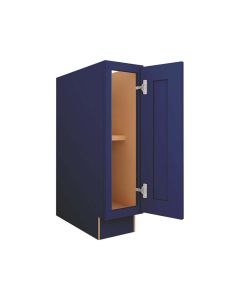 Navy Blue Shaker Base Full Height Door Cabinet 9" Midlothian - RVA Cabinetry