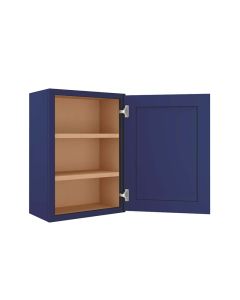 Navy Blue Shaker Wall Cabinet 21"H x 30"H Midlothian - RVA Cabinetry