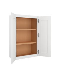 Summit Shaker White Wall Cabinet 24"W x 36"H Midlothian - RVA Cabinetry