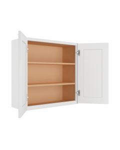 Summit Shaker White Wall Cabinet 30"W x 30"H Midlothian - RVA Cabinetry