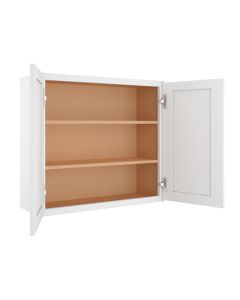 Summit Shaker White Wall Cabinet 33"W x 30"H Midlothian - RVA Cabinetry