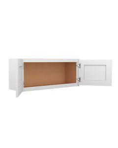 Summit Shaker White Wall Cabinet 36"W x 12"H Midlothian - RVA Cabinetry
