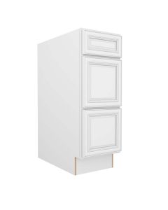 VDB1221-3 - Vanity Drawer Base Cabinet 12" Midlothian - RVA Cabinetry