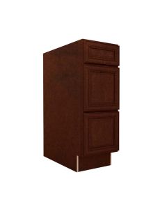 3 Drawer Base Cabinet 12" Midlothian - RVA Cabinetry