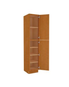 Charleston Toffee Utility Cabinet 18"W x 96"H Midlothian - RVA Cabinetry