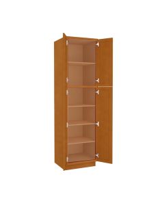Charleston Toffee Utility Cabinet 24"W x 90"H Midlothian - RVA Cabinetry