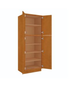 Charleston Toffee Utility Cabinet 30"W x 84"H Midlothian - RVA Cabinetry