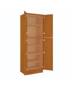 Charleston Toffee Utility Cabinet 30"W x 96"H Midlothian - RVA Cabinetry