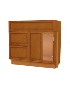 V3621D-L - Vanity Sink Base Drawer Left Cabinet 36" Midlothian - RVA Cabinetry
