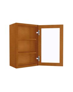 WM1830GDFI - Wall Glass Door Cabinet with Finished Interior 18" x 30" Midlothian - RVA Cabinetry