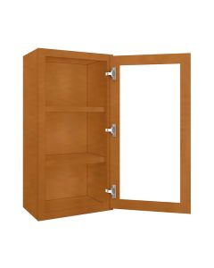 WM1836GDFI - Wall Glass Door Cabinet with Finished Interior 18" x 36" Midlothian - RVA Cabinetry