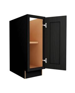 Craftsman Black Shaker Base Full Height Door Cabinet 18" Midlothian - RVA Cabinetry