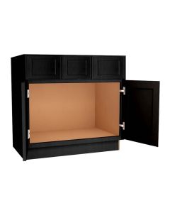 Craftsman Black Shaker VB3621 - Vanity Base Cabinet Midlothian - RVA Cabinetry