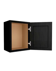 Craftsman Black Shaker Wall Cabinet 18"W x 18"H Midlothian - RVA Cabinetry