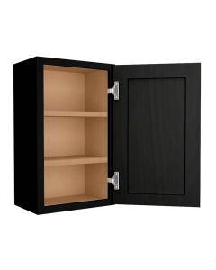 Craftsman Black Shaker Wall Cabinet 18" x 30" Midlothian - RVA Cabinetry