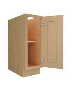 Craftsman Natural Shaker Base Full Height Door Cabinet 12" Midlothian - RVA Cabinetry