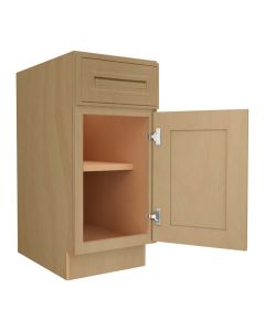 Craftsman Natural Shaker Base Cabinet 15" Midlothian - RVA Cabinetry
