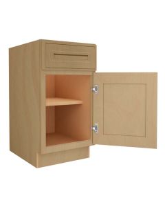 Craftsman Natural Shaker Base Cabinet 18" Midlothian - RVA Cabinetry