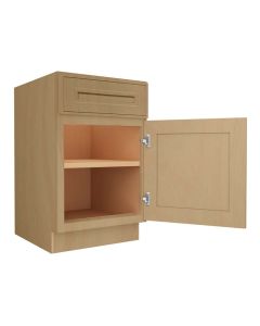 Craftsman Natural Shaker Base Cabinet 21" Midlothian - RVA Cabinetry