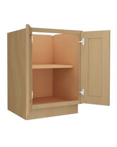 Craftsman Natural Shaker Base Full Height Door Cabinet 24" Midlothian - RVA Cabinetry