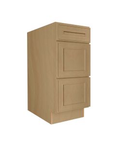 Craftsman Natural Shaker Drawer Base Cabinet 15" Midlothian - RVA Cabinetry