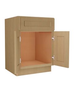 Craftsman Natural Shaker Vanity Sink Base Cabinet 24" Midlothian - RVA Cabinetry