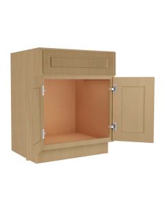 Craftsman Natural Shaker Vanity Sink Base Cabinet 27" Midlothian - RVA Cabinetry